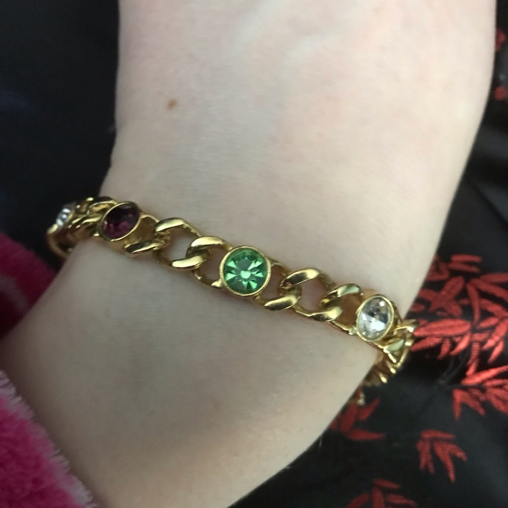 Vintage Multicolor Crystal Bracelet